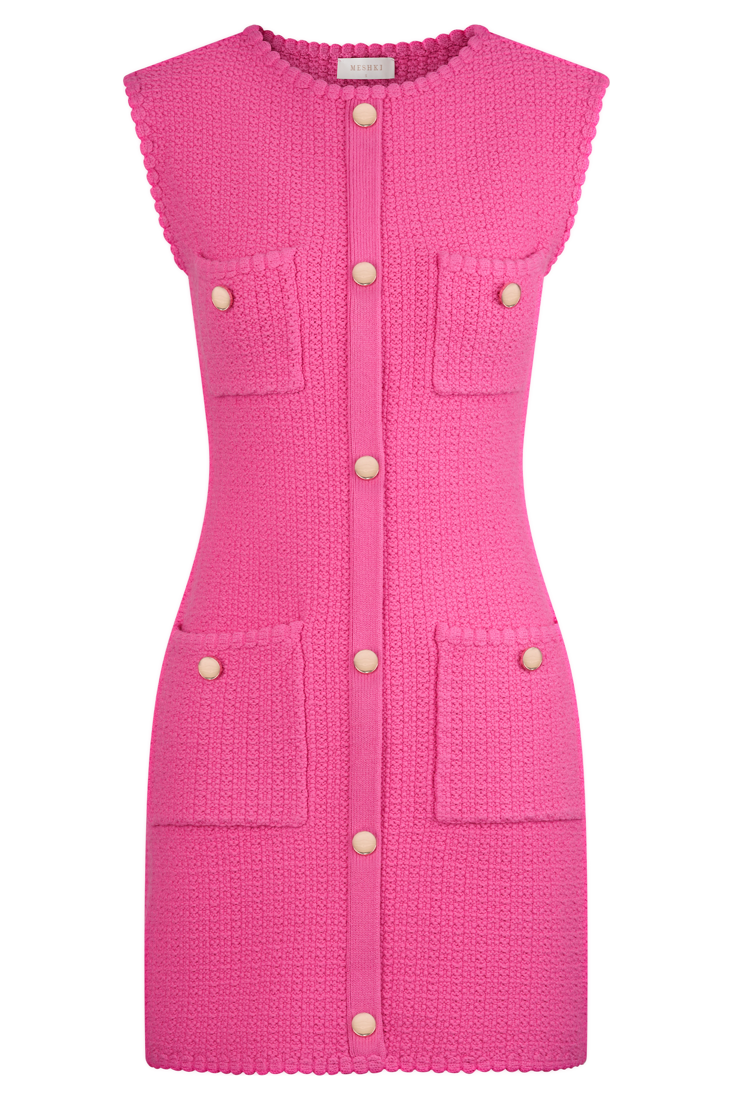 Mia Knit Mini Dress - Pink、mySite、solidvoid