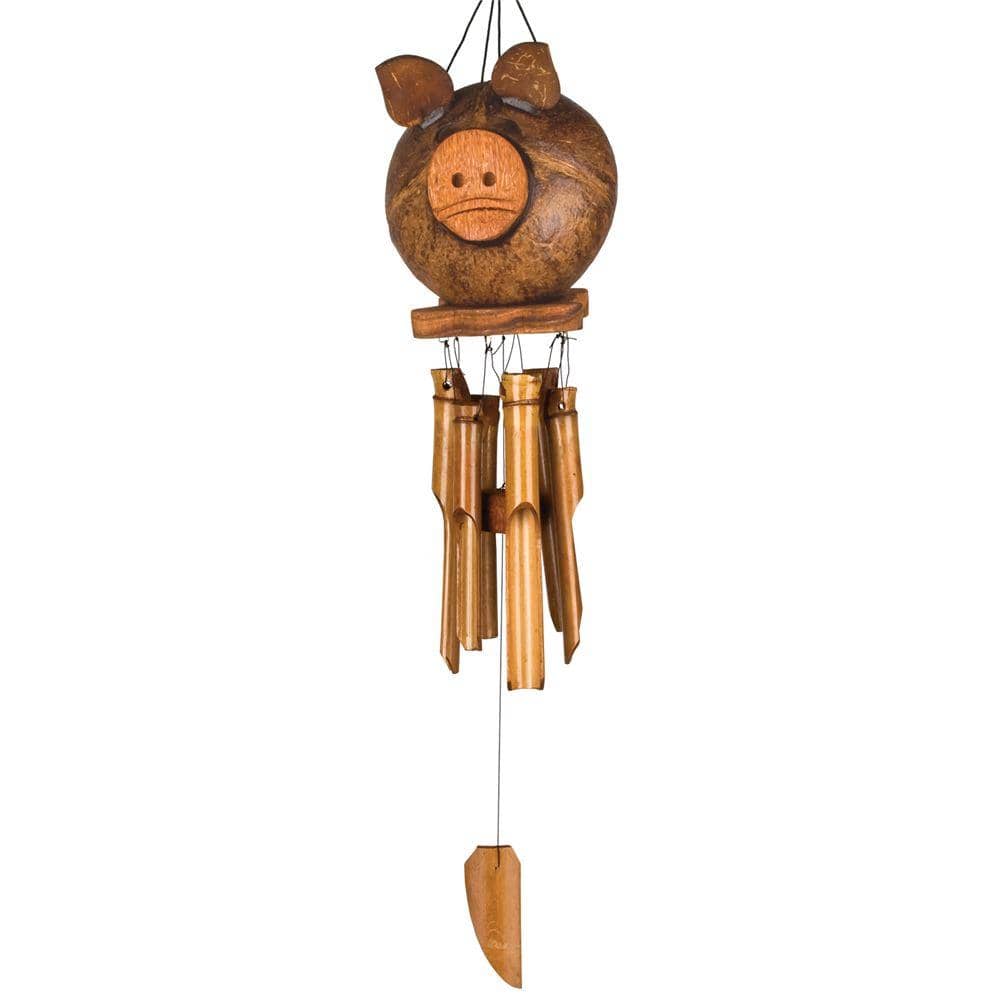 Coco Pig Bamboo Chimes by Woodstock Chimes、mySite、g9winljtr