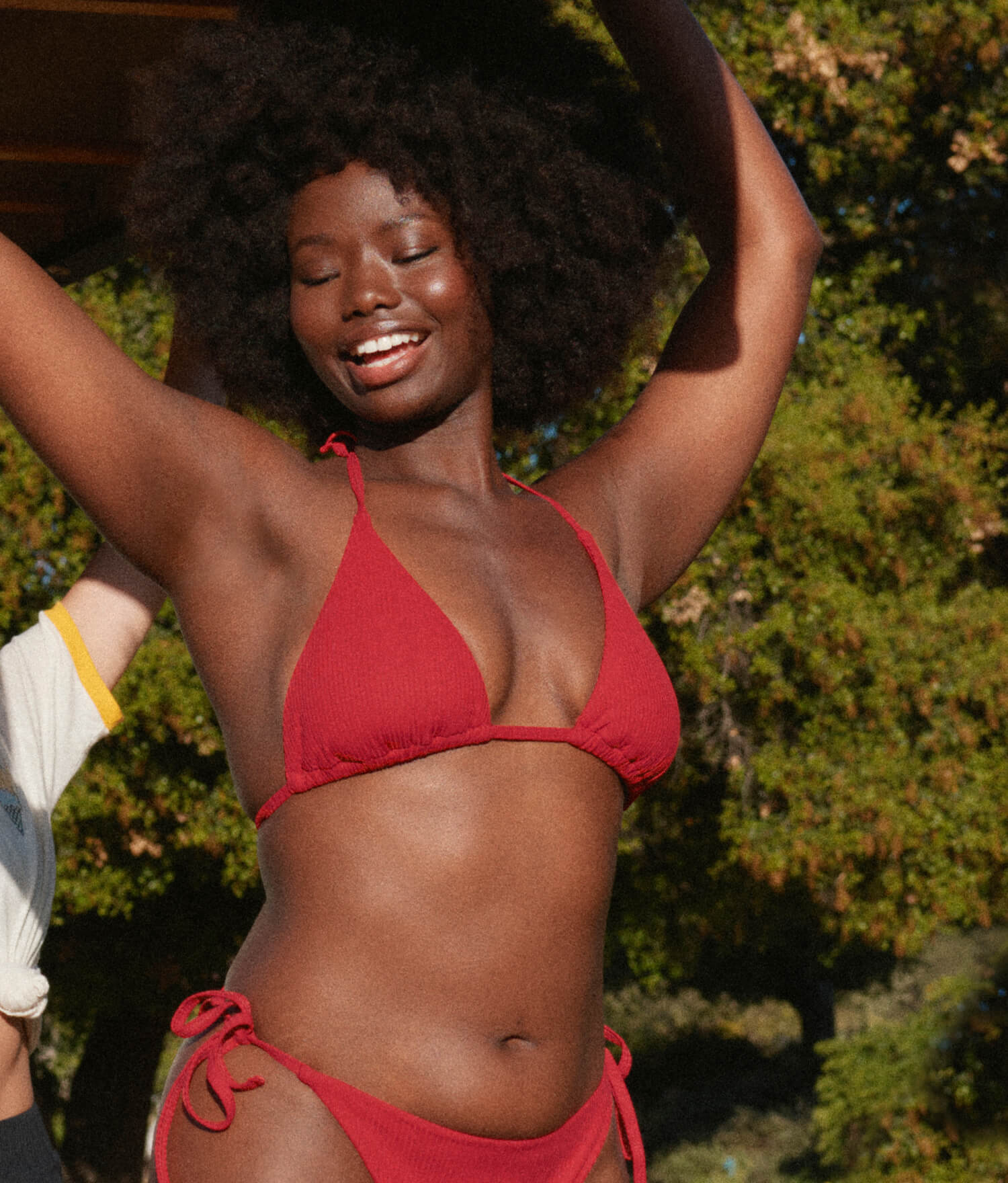  The String Bikini Top - Eco Ribbed - Flame、mySite、ashleygrahame