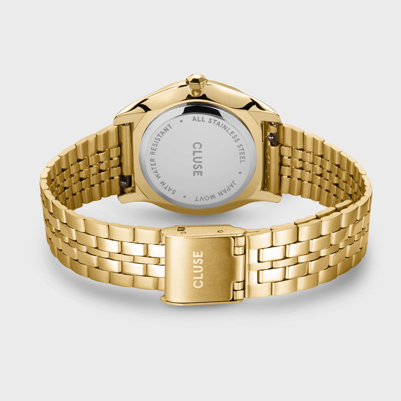 Féroce Petite Watch Steel, Leaf Texture Pool Blue, Gold Colour、mySite、botmansion