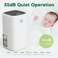 KLOUDIC Dehumidifier for Home (280 sq. ft), 37Oz Water tank,Portable and Quiet with Auto Shut Off、mySite、fannypackpong