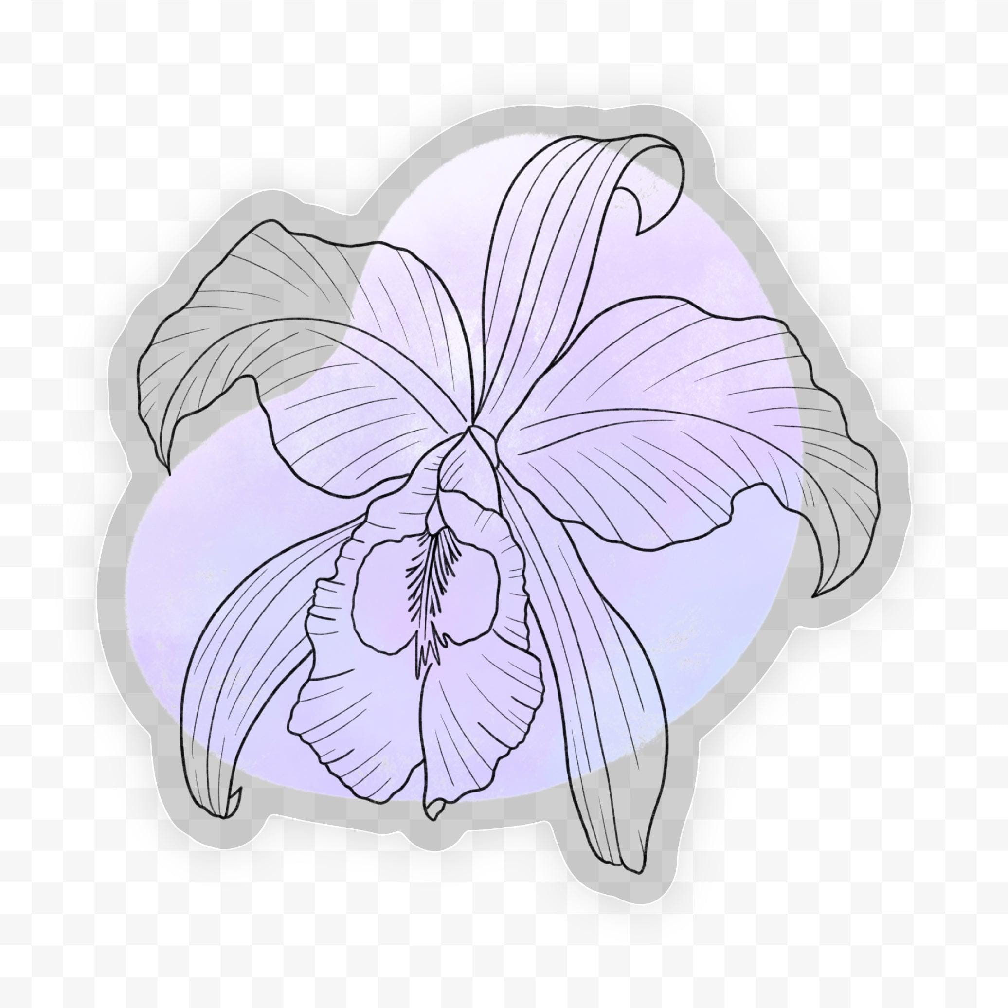  Flor de Mayo Abstract - Clear Sticker、mySite、elrpsem3k