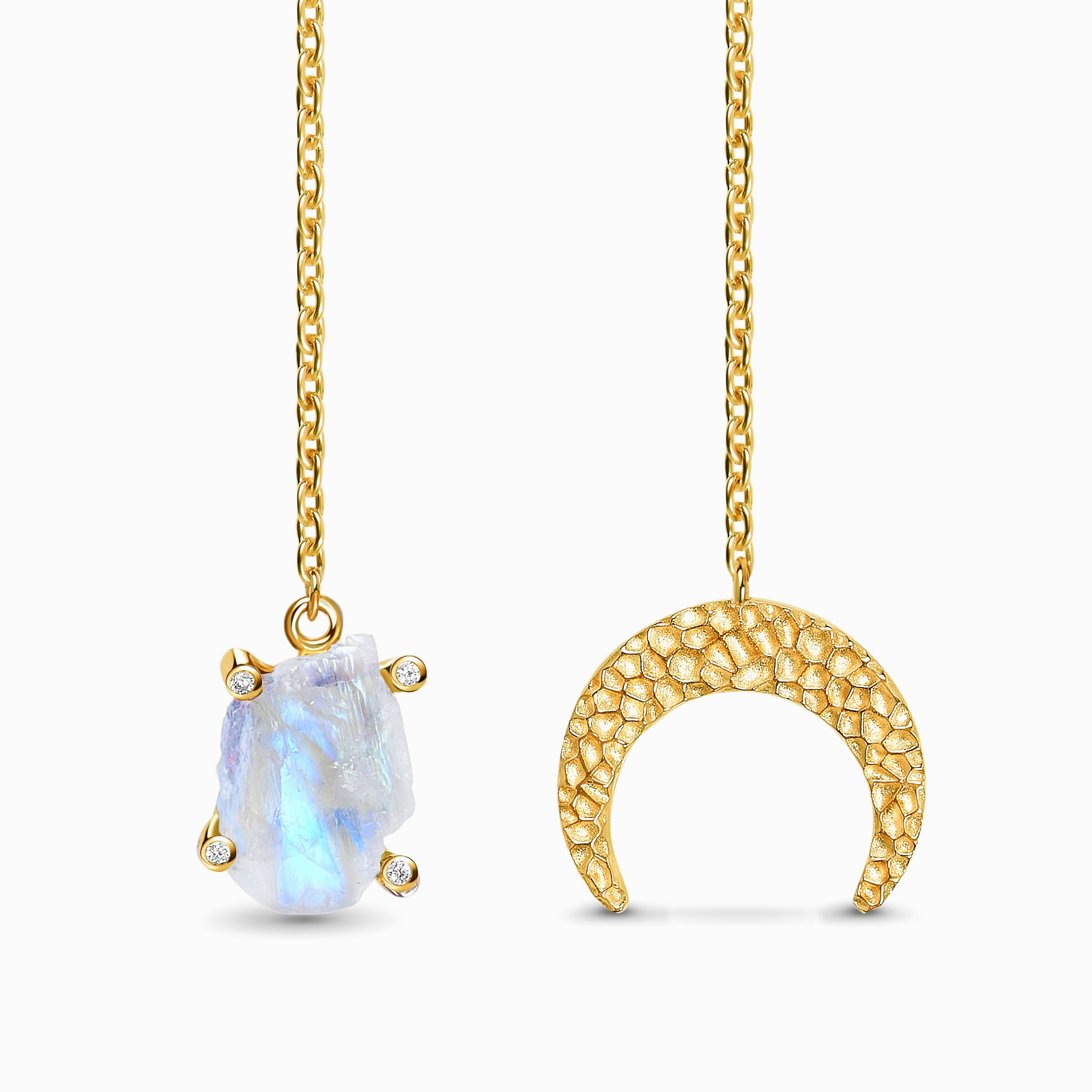 Raw Crystal Necklace - United Moonstone、mySite、hinf8tx79