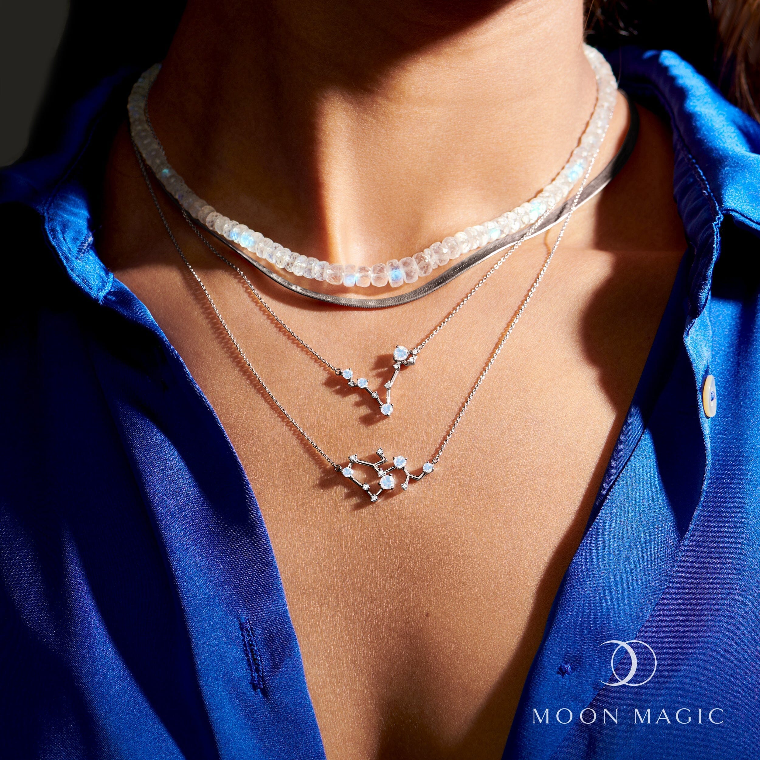 Moonstone Necklace - Zodiac Constellation + Free Gift Bag、mySite、hinf8tx79