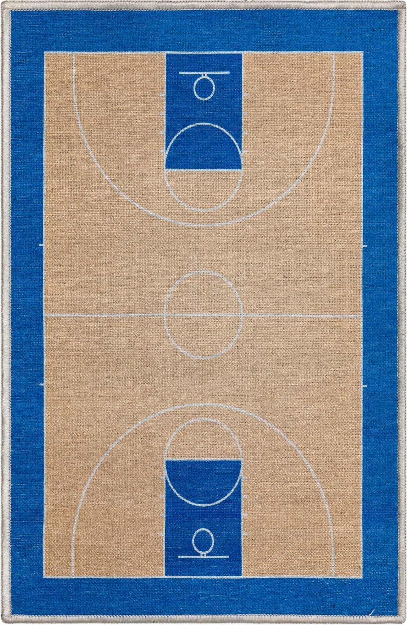 Apollo Basketball Tan Blue Flat-Weave Rug、mySite、gigharbornorthrealestate