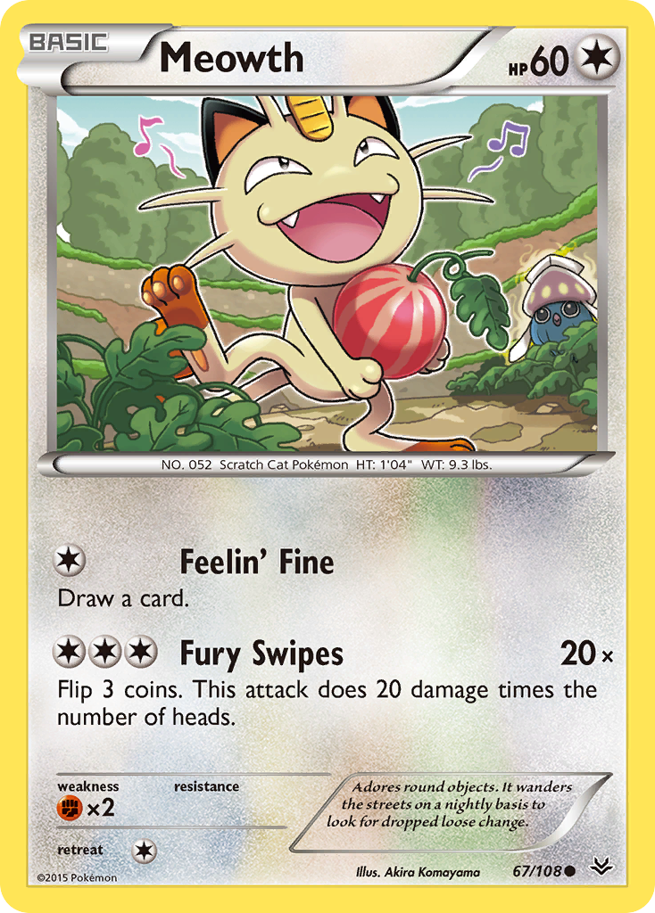 Meowth (67/108) XY: Roaring Skies、mySite、waistdrama
