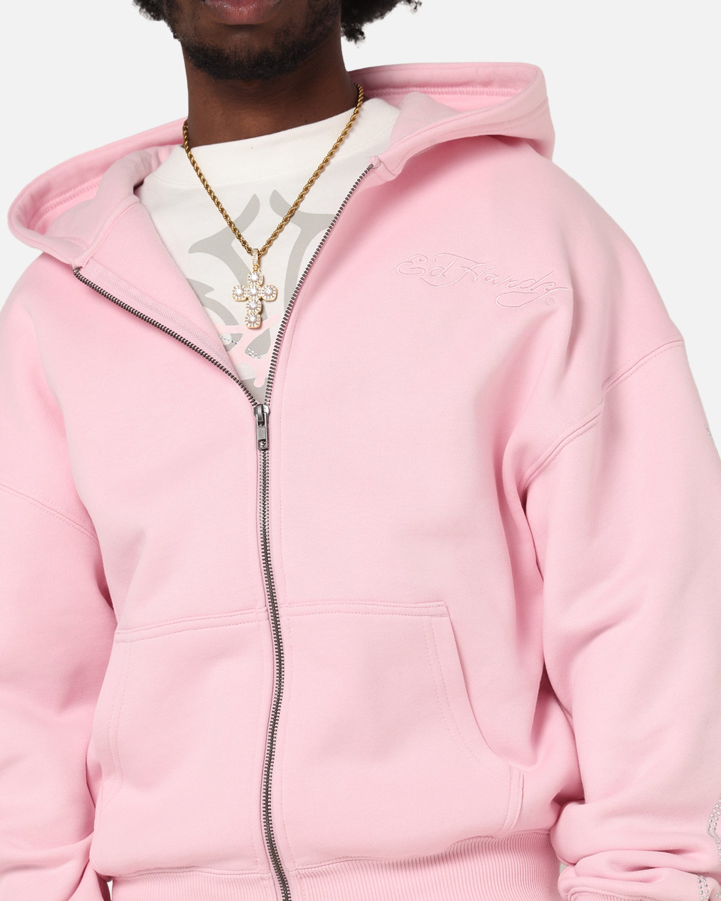 Ed Hardy Trinity Zip Hoodie Pink、mySite、zt4zffjzw