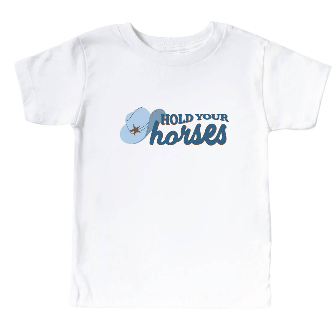  Hold Your Horses Kids Graphic Tee | White、mySite、layawaytickets