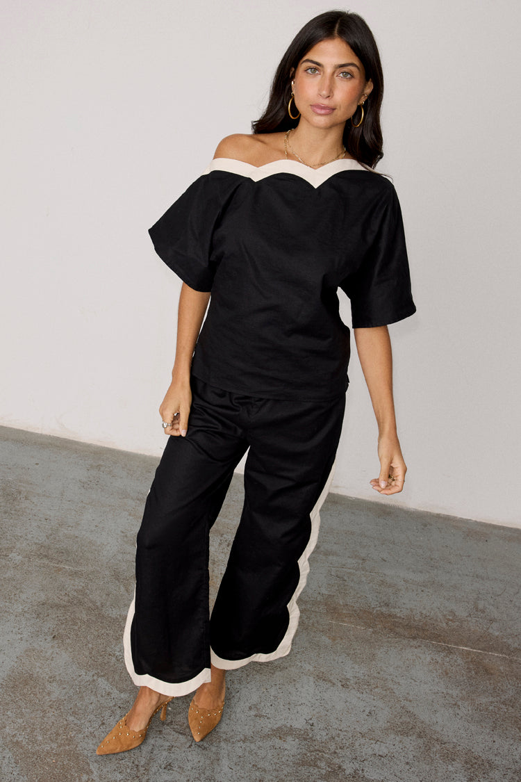 Mono Scallop Trousers、mySite、solidvoid