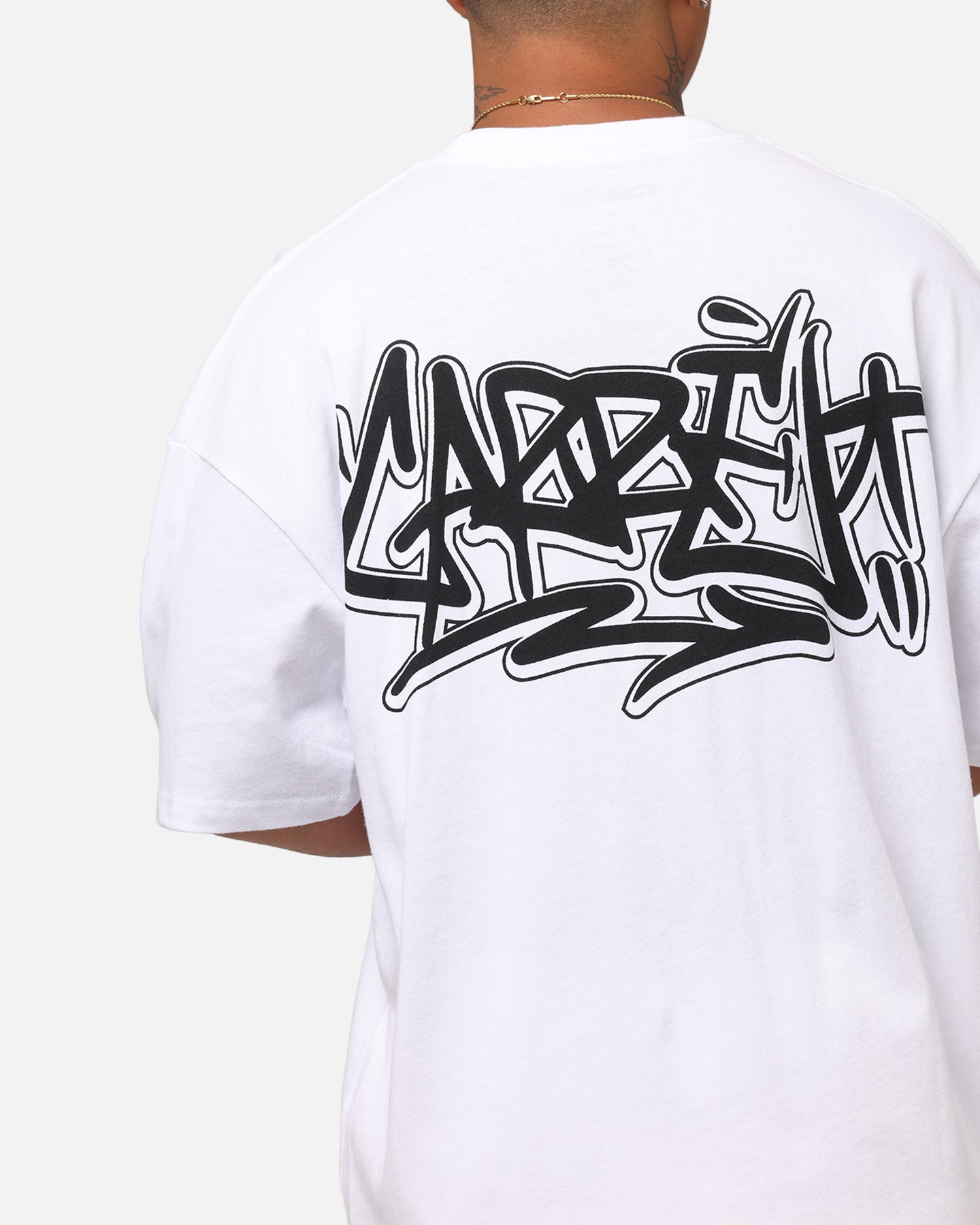 Carre Tagged Drop Shoulder T-Shirt White、mySite、zt4zffjzw