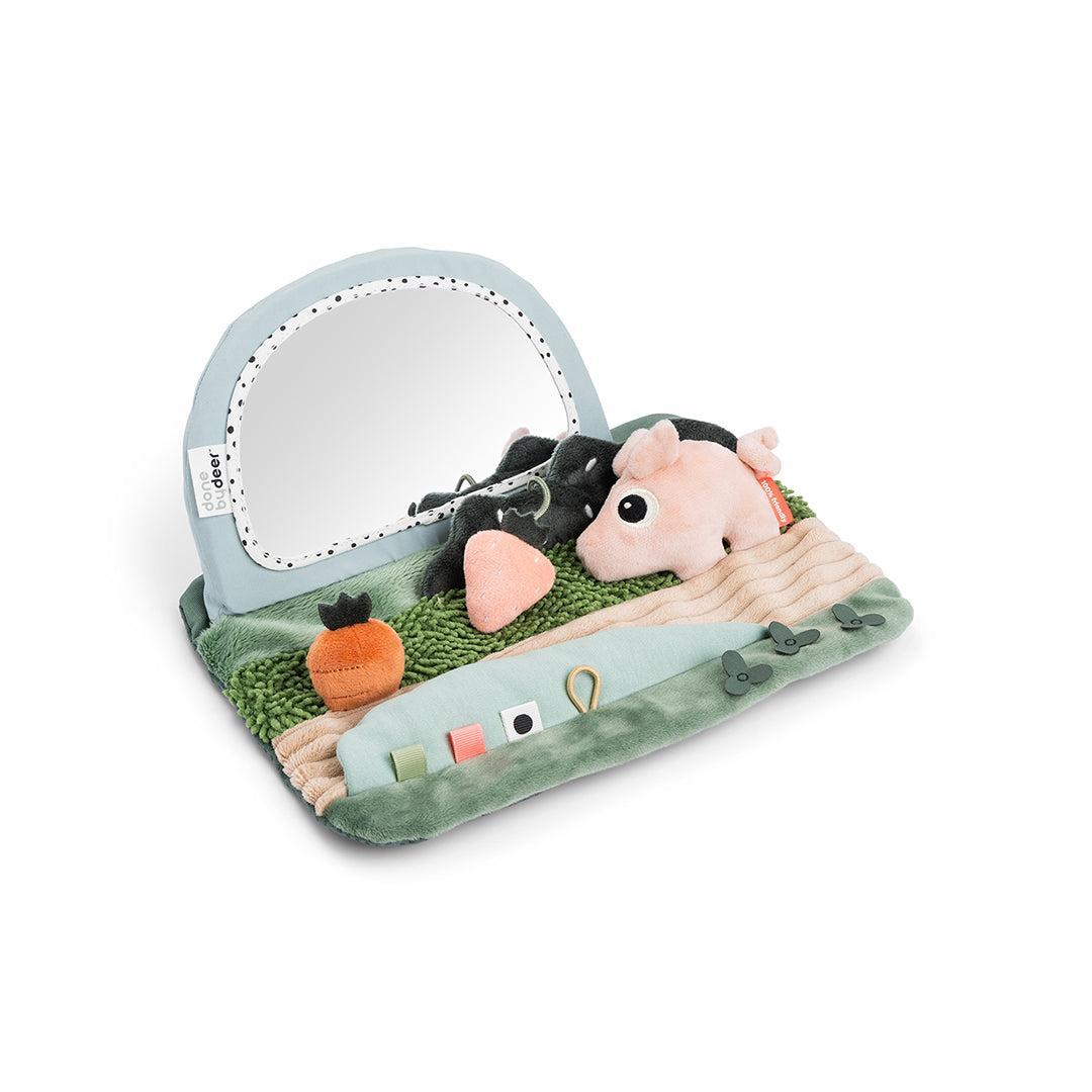  Done By Deer Tummy Time Sensory Mirror - Tiny Farm Colour Mix、mySite、merchandisen