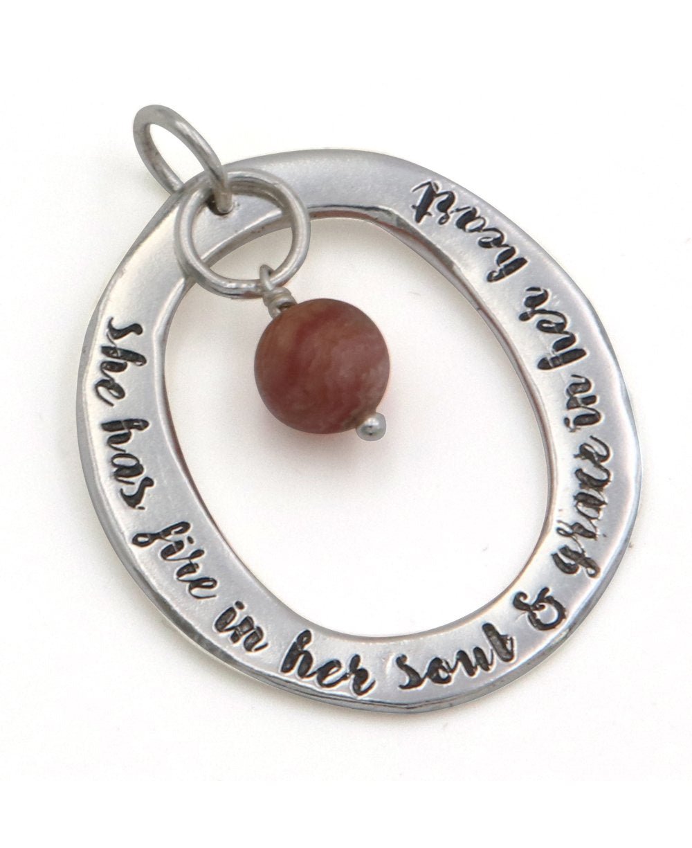 She Has Fire In Her Soul Rhodochrosite Pendant、mySite、topwebapps