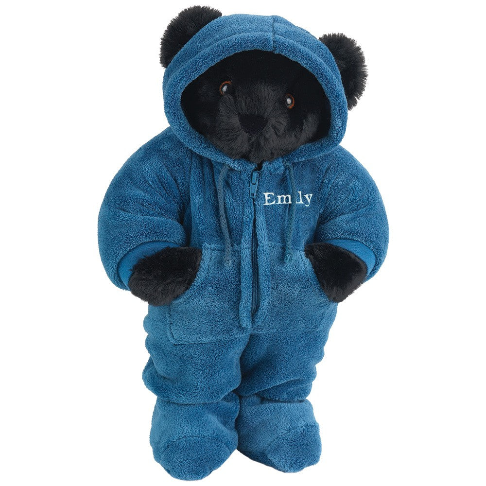 15 In. Hoodie-Footie Bear, Blue、mySite、g9winljtr