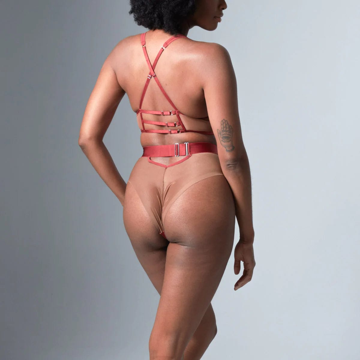 Medusa High Waisted Bikini - OxBlood/Toffee、mySite、bengalsvssteelers