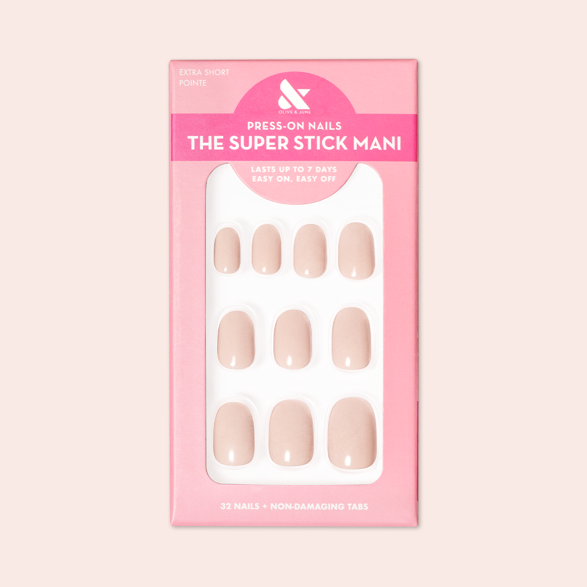 Pointe | Extra Short | Round - Tab Press-On、mySite、solidvoid