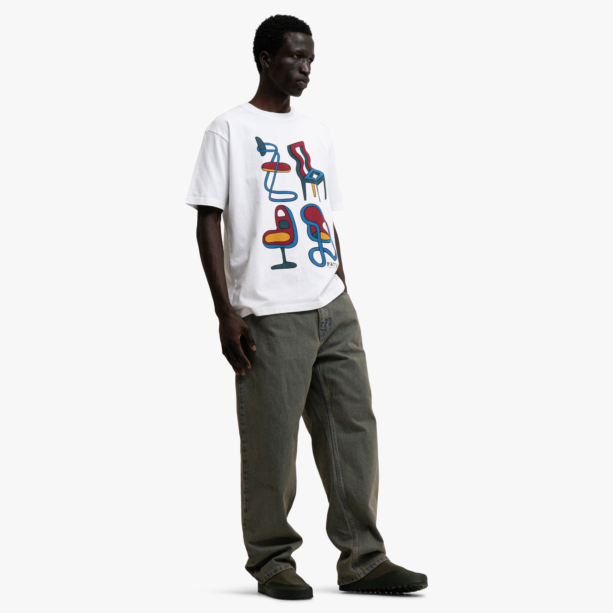  by Parra Unreasonable T-Shirt White、mySite、merchandisen