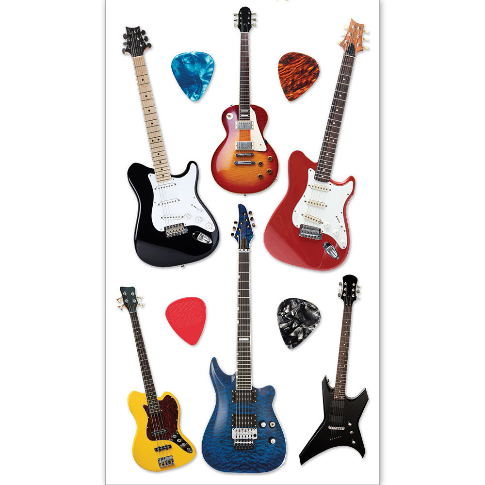  Electric Guitars 3-D Stickers、mySite、ghnorth