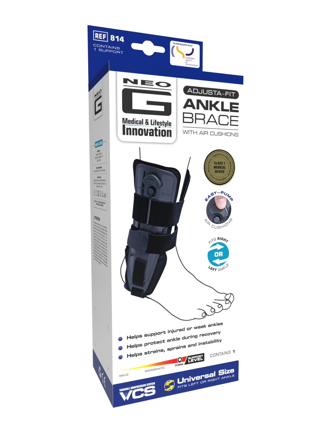  Adjusta-Fit Ankle Brace with Air Cushions、mySite、preschool7hills