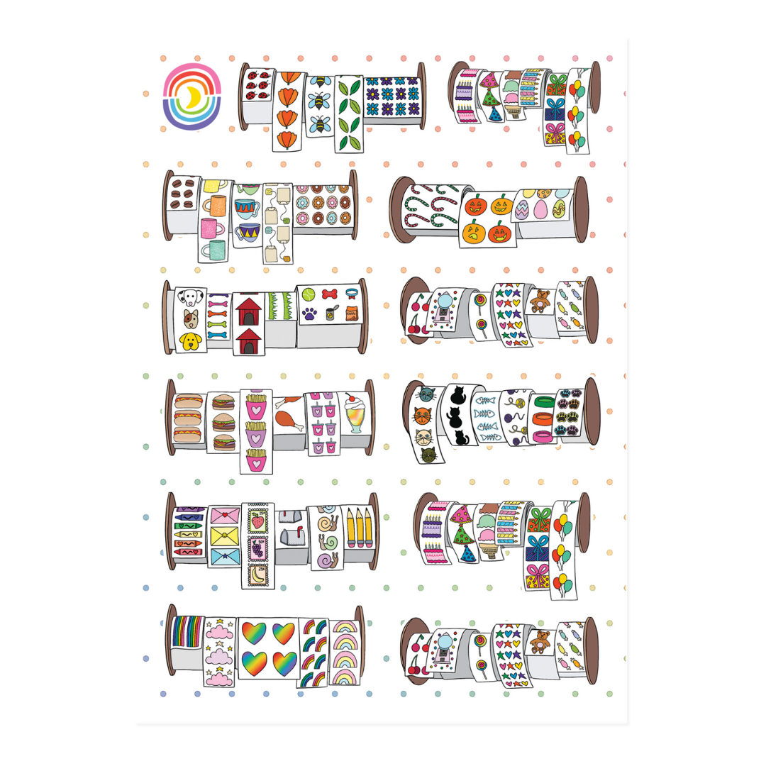  On a Roll Sticker Sheet、mySite、ghnorth