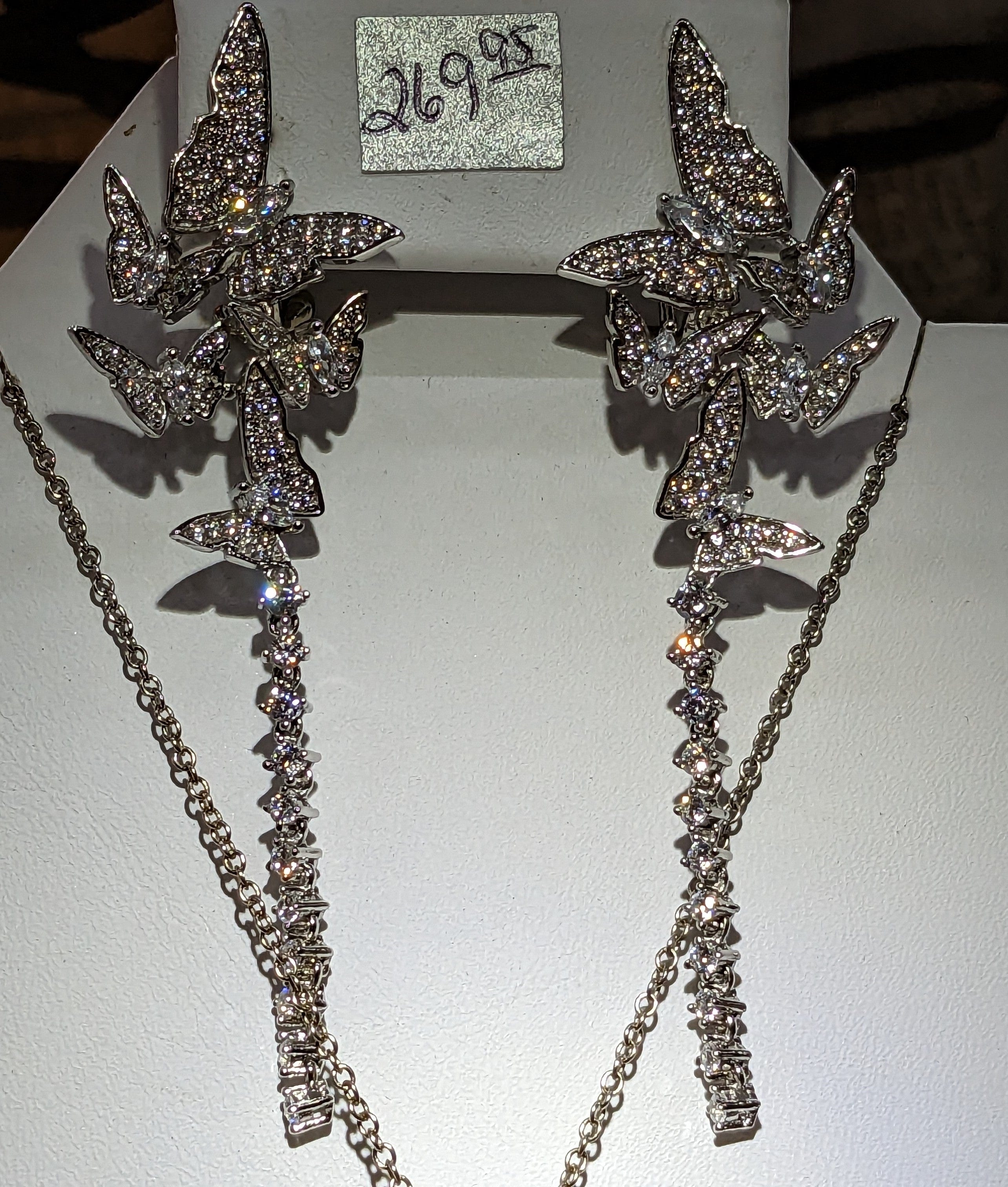 Fluttering Butterflies Necklace and Earrings-TOP Quality, Spectacular!、mySite、g9winljtr