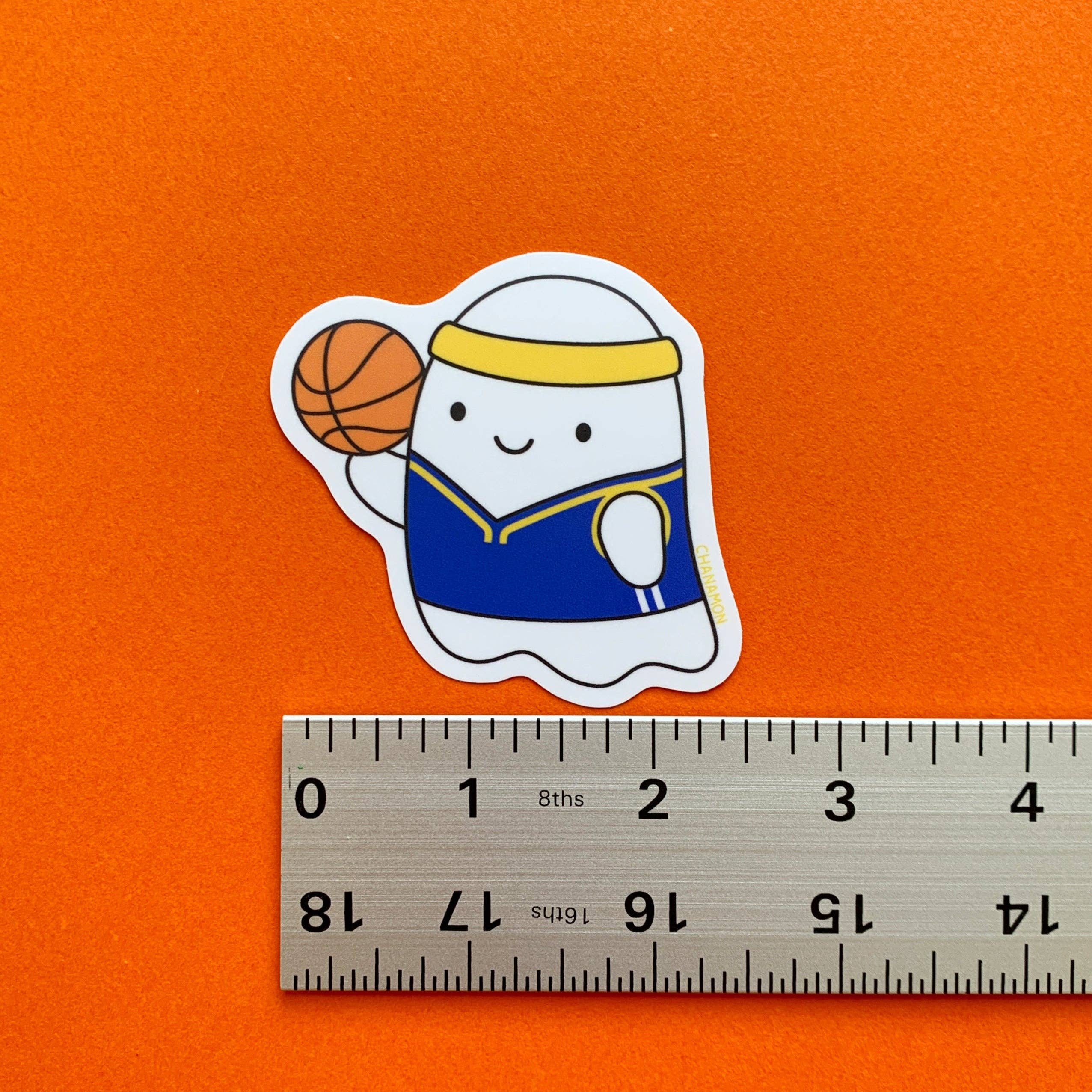 Maison Chanamon - Warriors Basketball Ghost Sticker、mySite、garagedoors4me