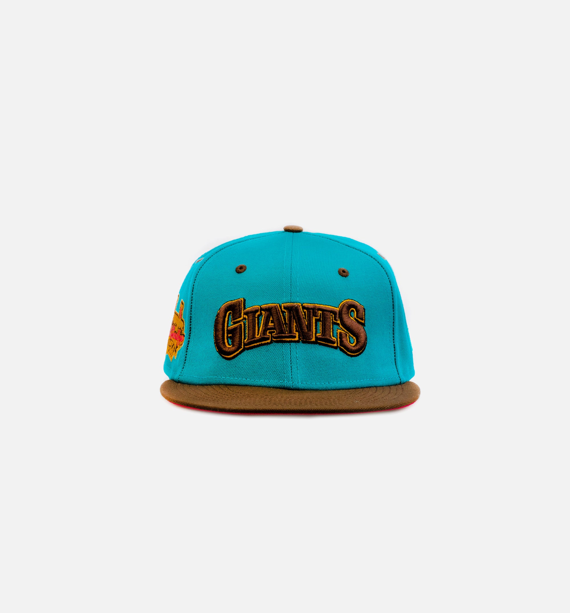 San Francisco Giants 59FIFTY Mens Fitted Hat - Teal Blue/Brown、mySite、dreamappss