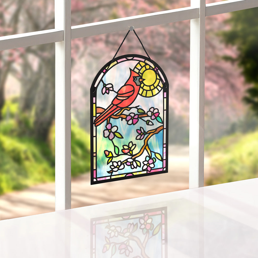 Sending Sunshine Cardinal Suncatcher Card、mySite、solidvoid