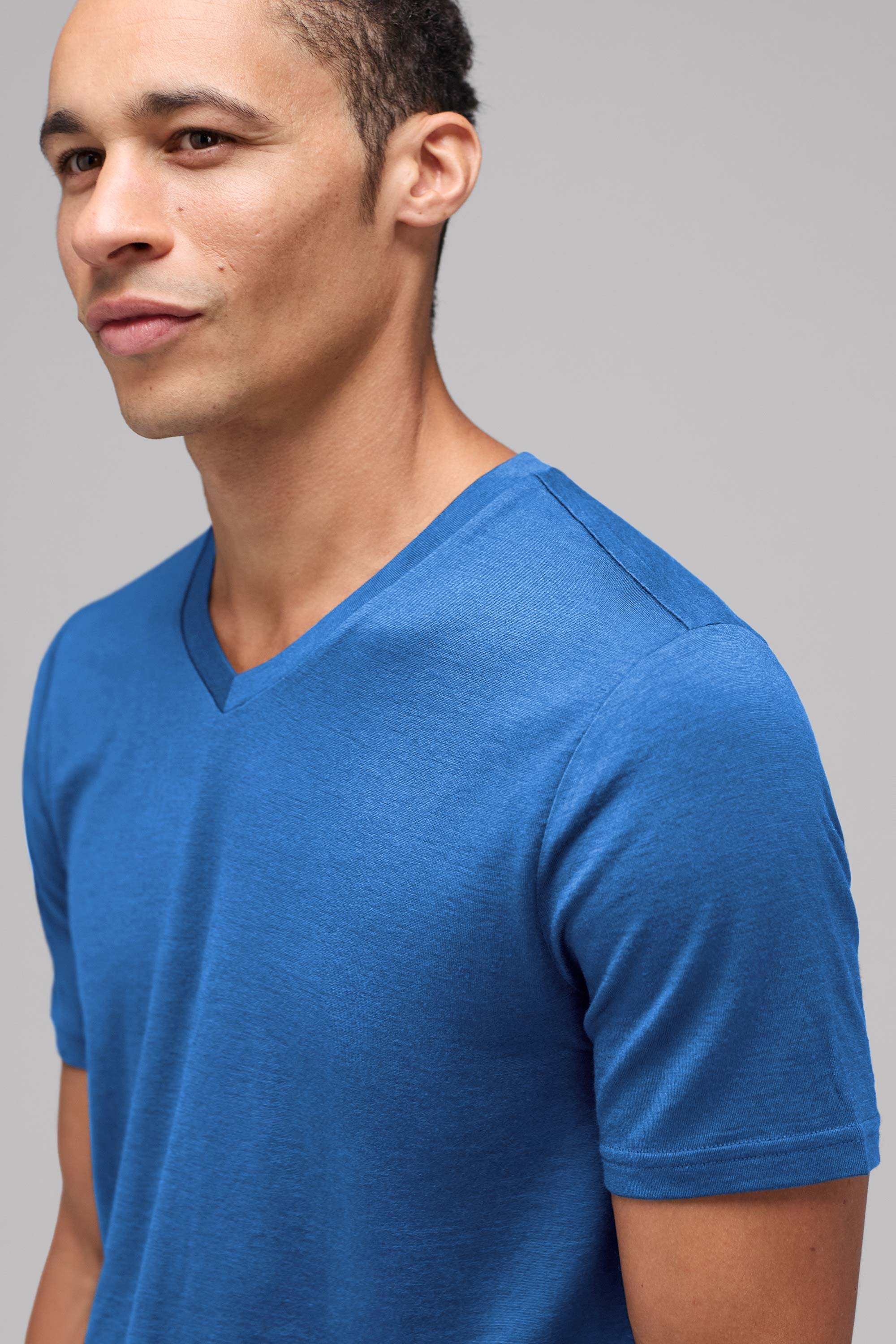 Men's Merino V-Neck T-Shirt、mySite、noshort