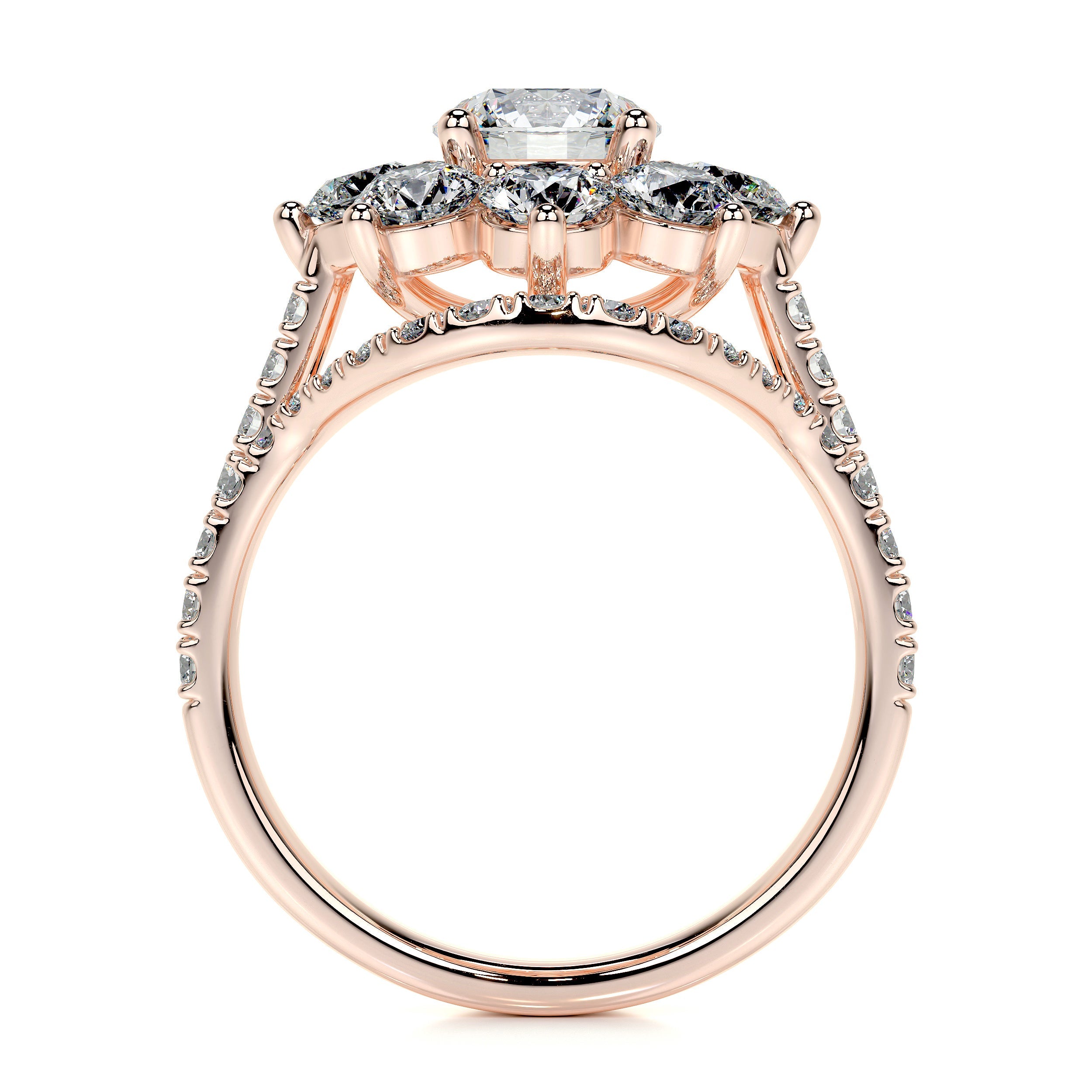 La Fleur Lab Grown Diamond Bridal Set -14K Rose Gold、mySite、hinf8tx79