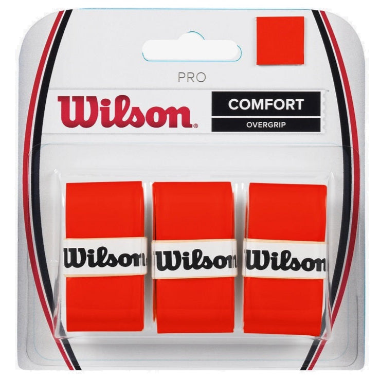 Wilson Pro Overgrip 3 Pack (Burn Orange)