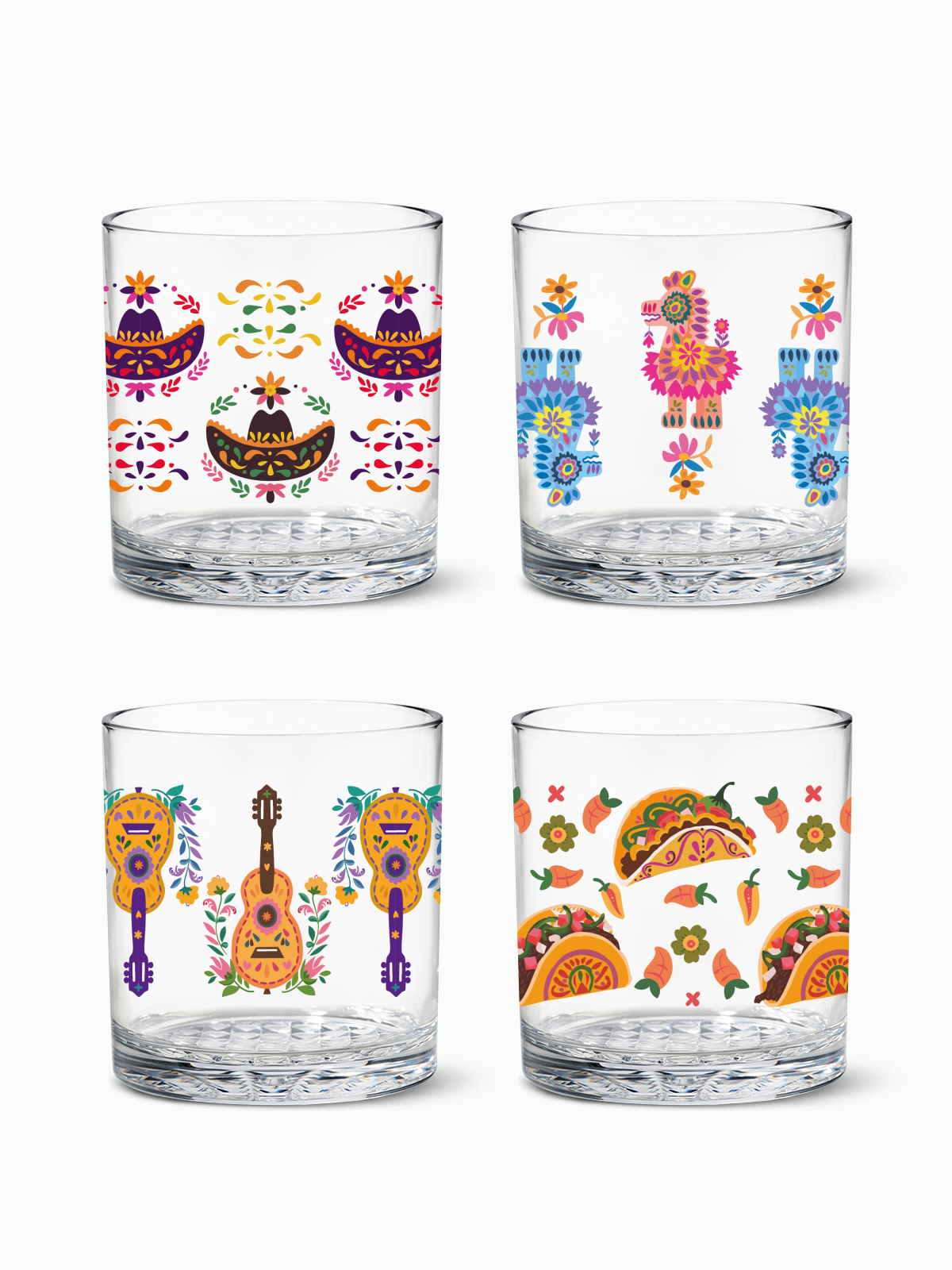 Fiesta Time- RESERVE 12oz Old Fashioned Tritan Copolyester Glass、mySite、camillekostekn