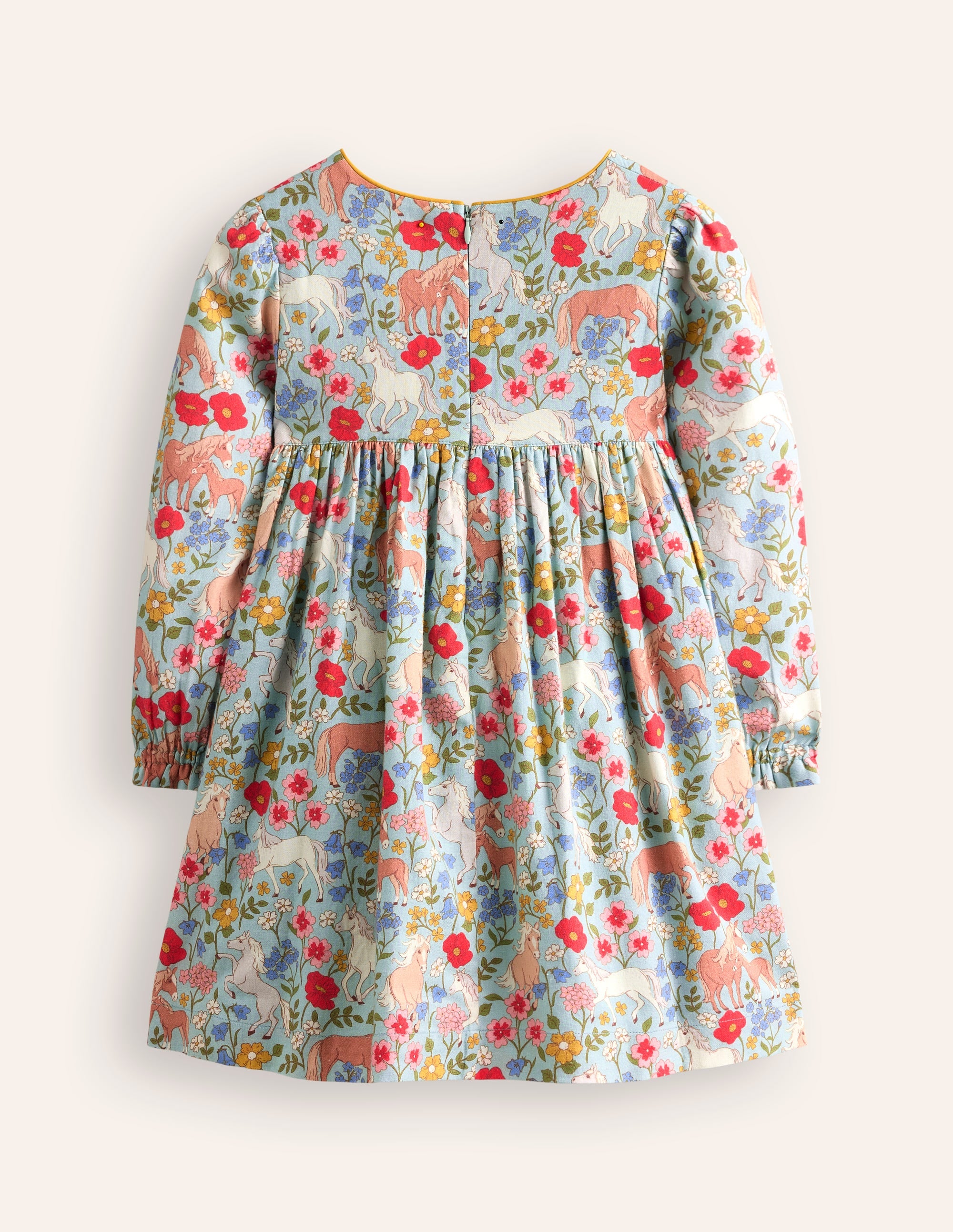  Bess Cosy Smocked Dress-Blue Frost Pony Floral、mySite、ashleygrahame