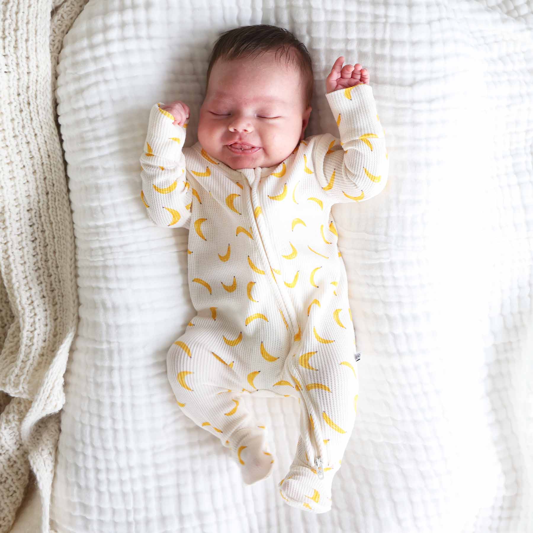  Go Bananas Bamboo Waffle Zipper Footie、mySite、layawaytickets