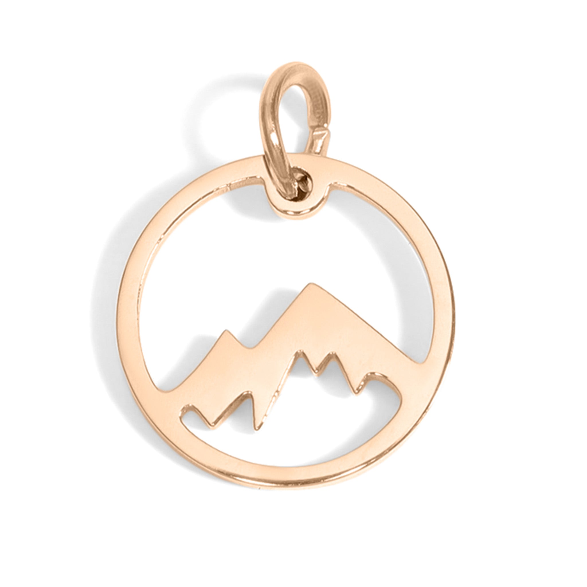 18K Gold PVD Stainless Steel Mountain Charm / PDJ5048、mySite、dreamappss