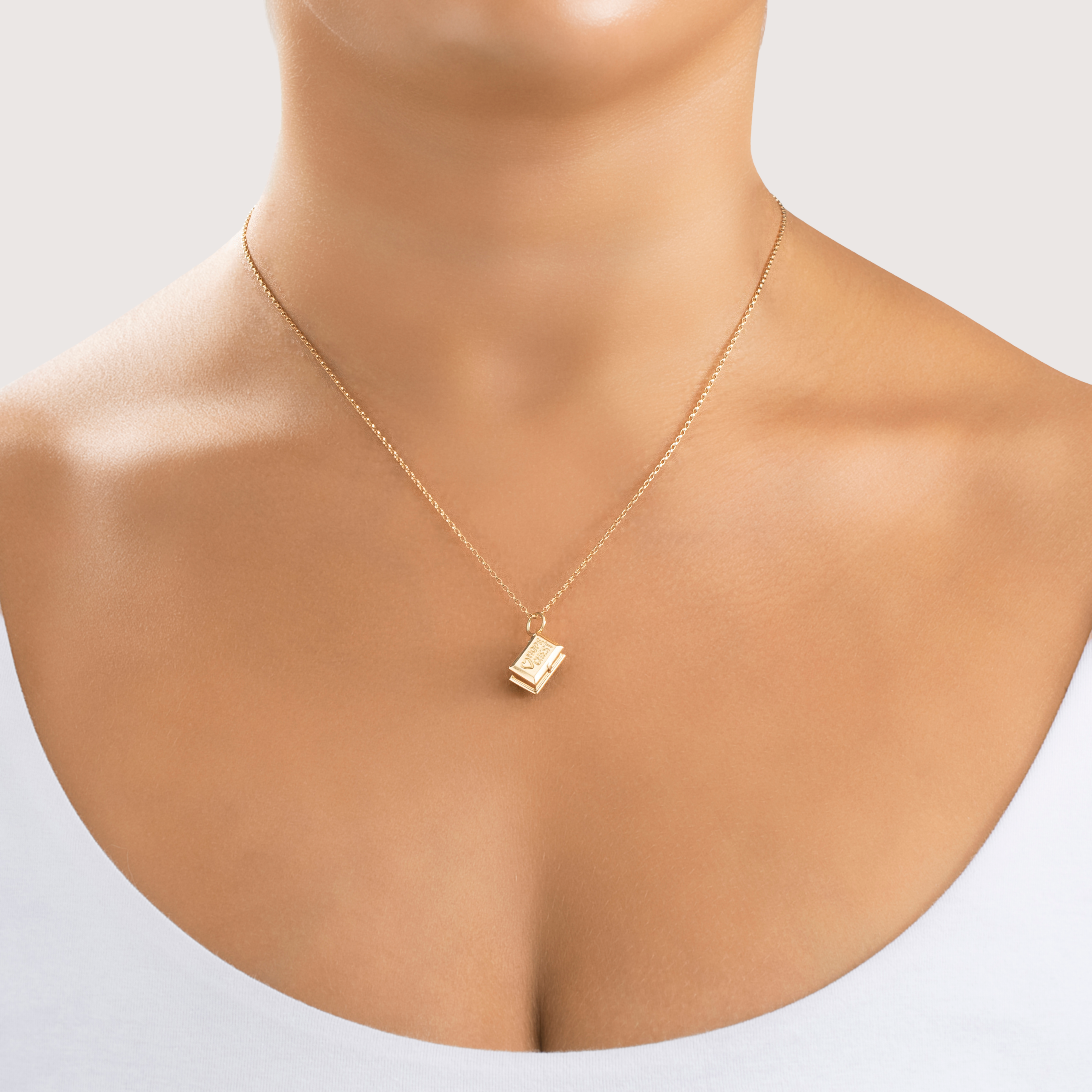 Vintage 14k Yellow Gold Hinged Hope Chest Charm / Pendant、mySite、hinf8tx79