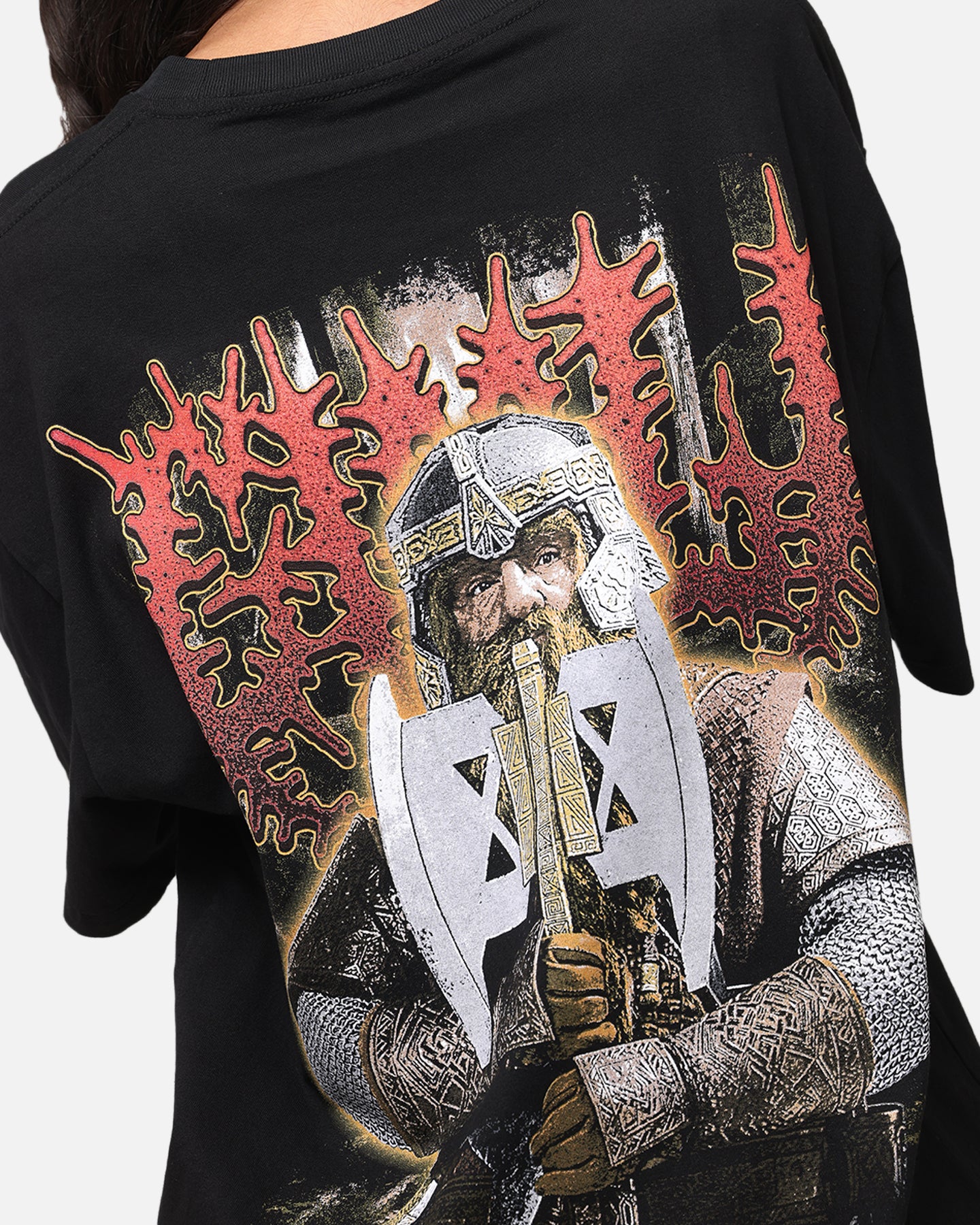 American Thrift X The Lord Of The Rings Gimli Heavy T-Shirt Black、mySite、zt4zffjzw