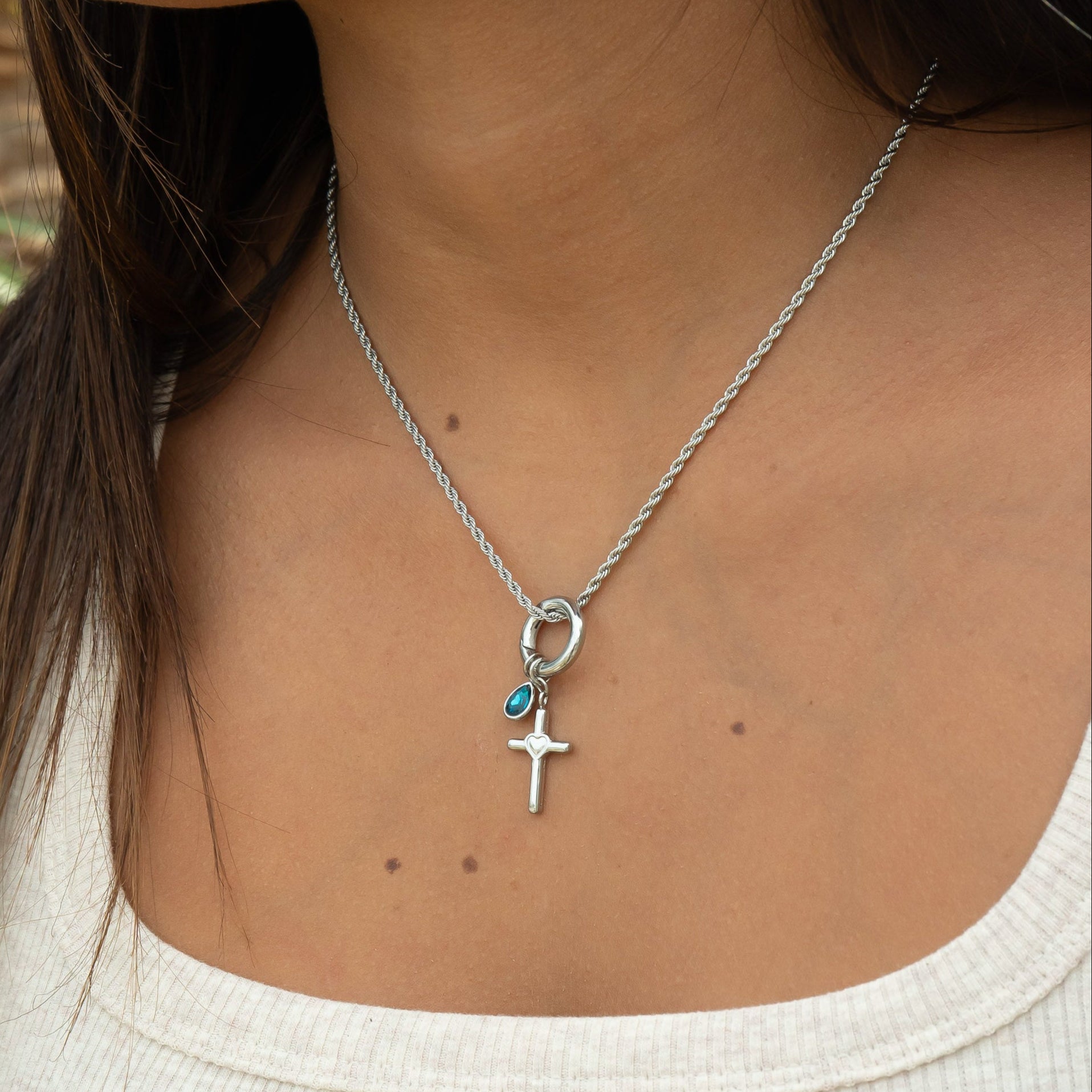 18K Gold PVD Stainless Steel Faith & Love Charm Set / BND0075、mySite、dreamappss