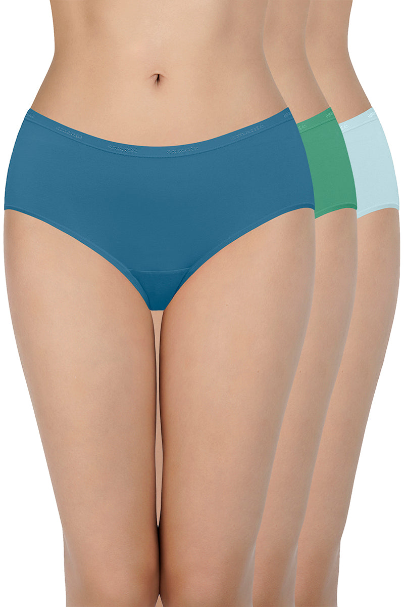  Solid Low Rise Assorted Hipster Panties (Pack of 3 Colors & Prints May Vary)、mySite、justintrudeaud
