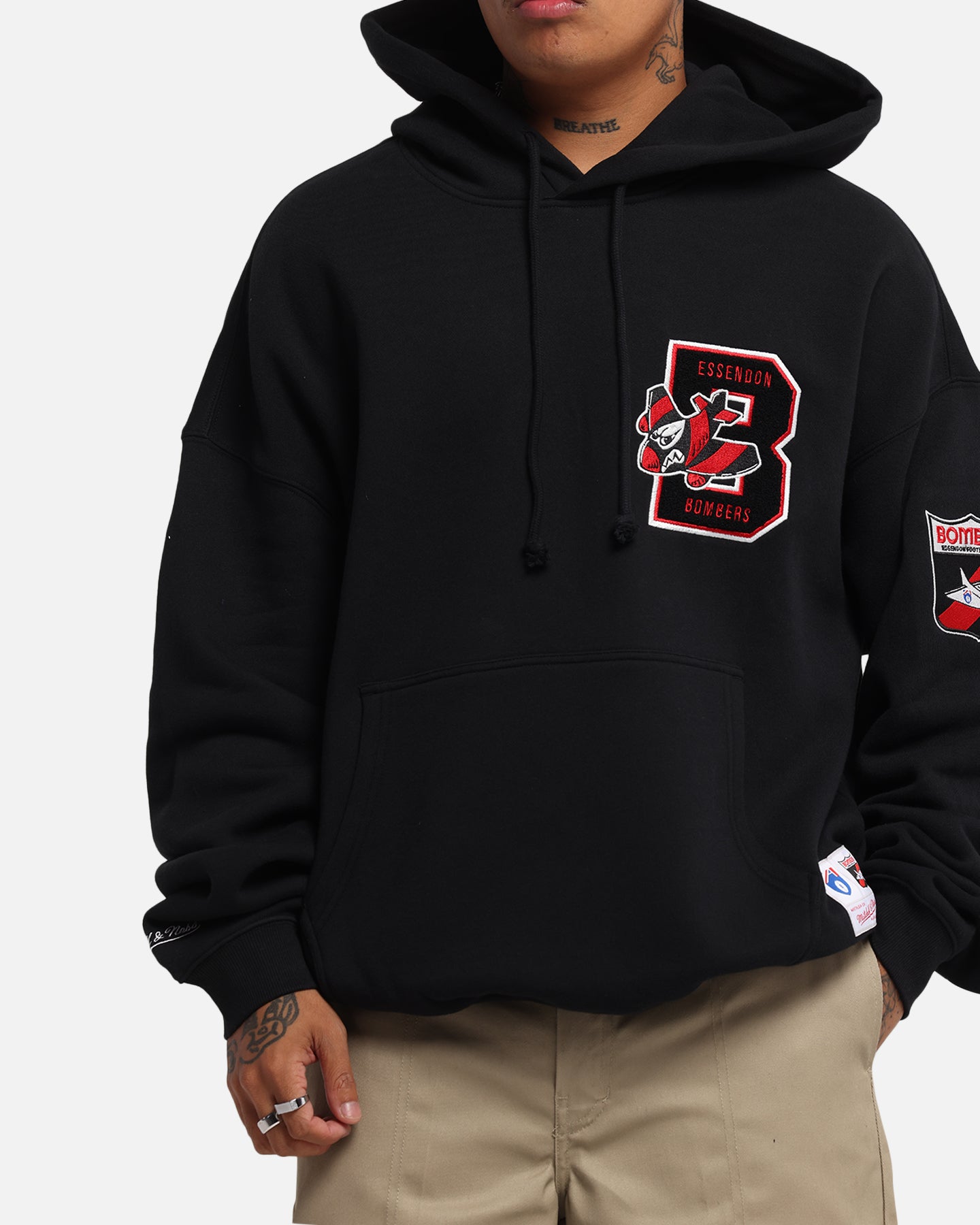 Mitchell & Ness Essendon Bombers Team Hoodie Solid Black、mySite、zt4zffjzw