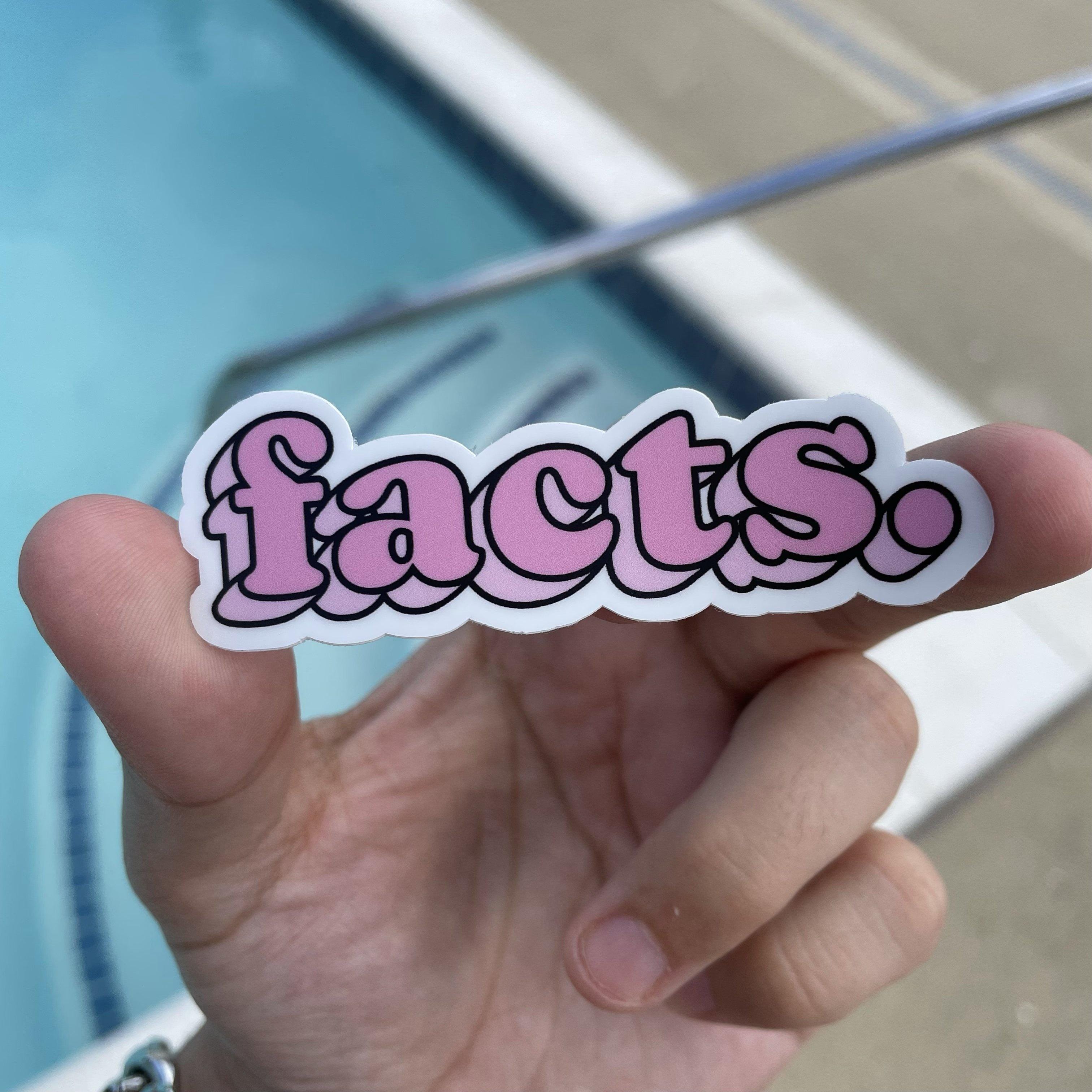  Facts. Bold Pink Aesthetic Sticker、mySite、elrpsem3k