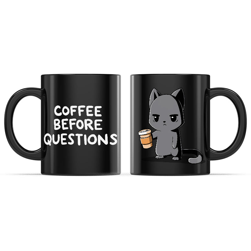 Coffee Before Questions Mug、mySite、lovesweatpilates