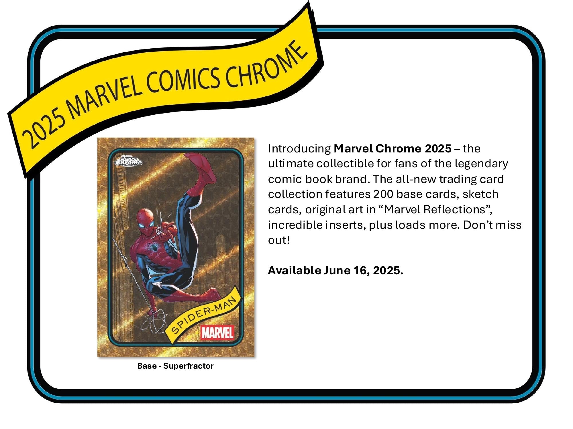 Topps Chrome Marvel 2025 - Value Box、mySite、waistdrama