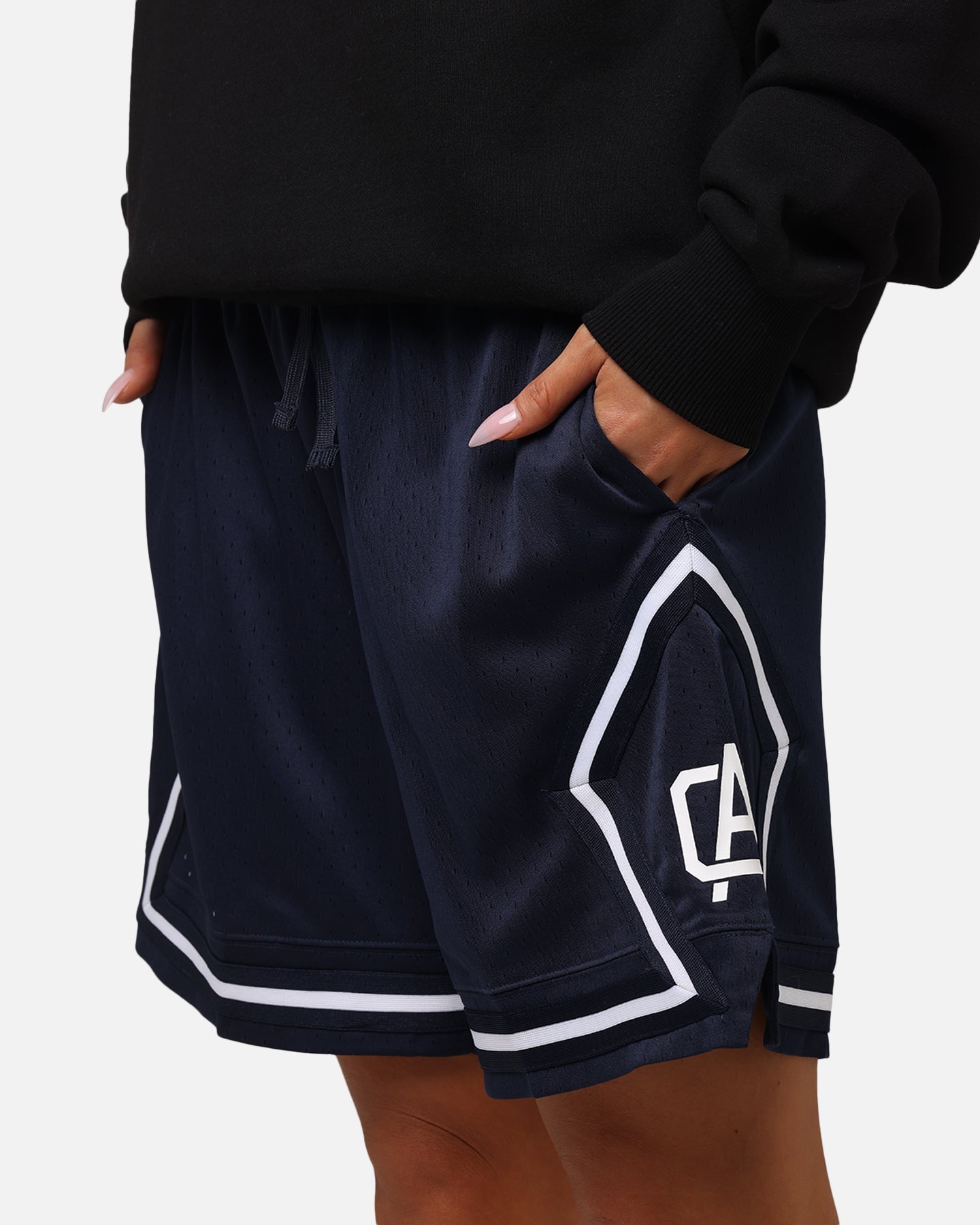 Carre Fold Mesh Basketball Shorts Navy/White、mySite、zt4zffjzw