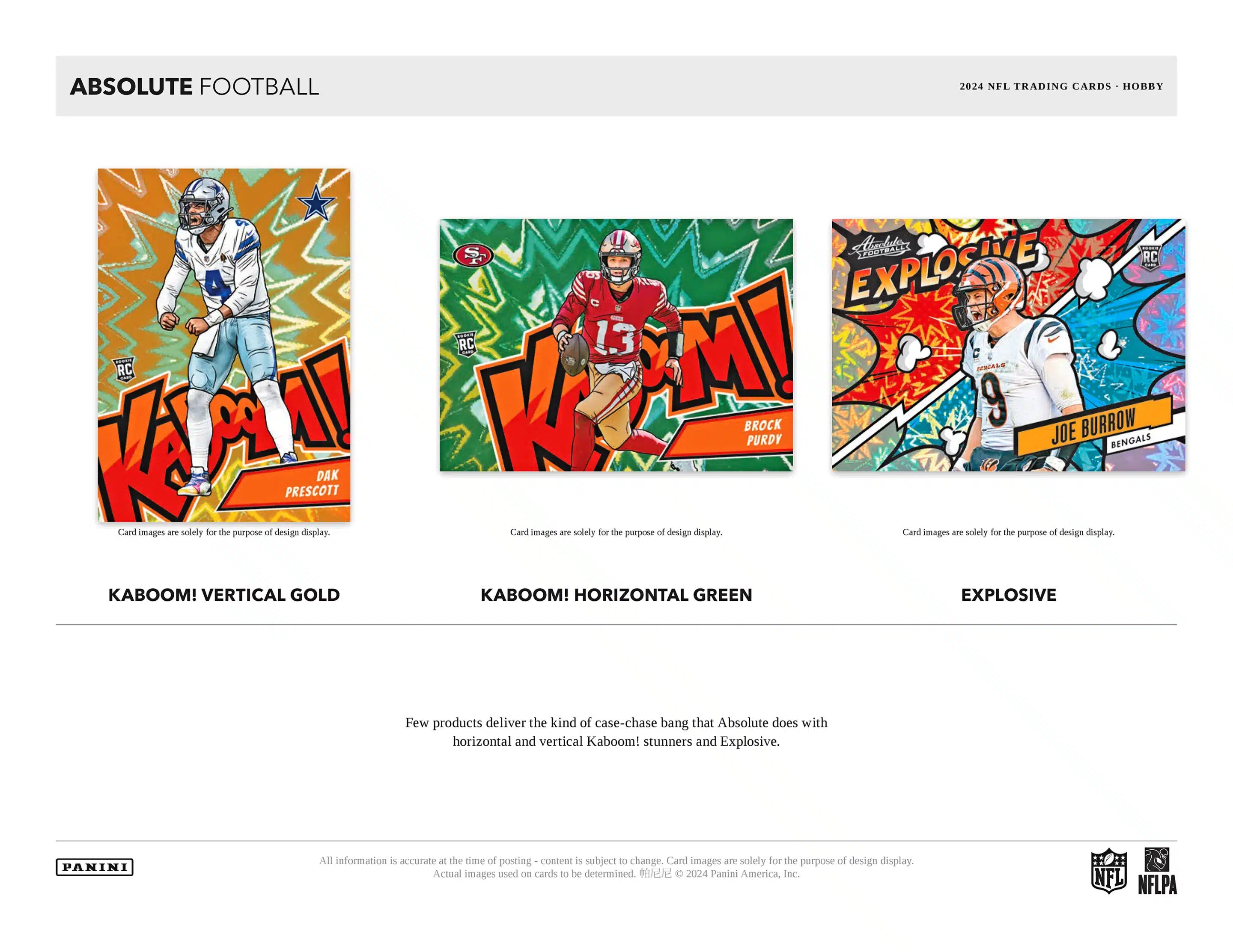 Panini Absolute NFL Football 2024 - Hobby Box、mySite、waistdrama