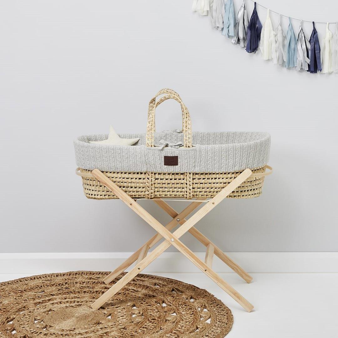  The Little Green Sheep Moses Basket Stand - Natural、mySite、merchandisen