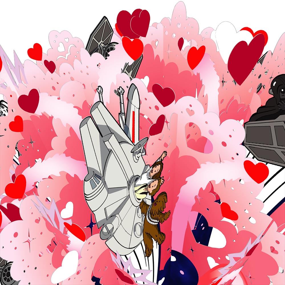 Star Wars™ Death Star™ Love Explosion Bouquet、mySite、solidvoid