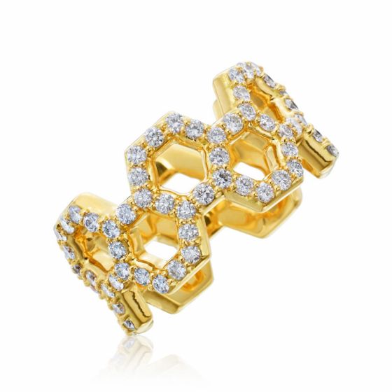 Gumuchian Honeybee B 18k Yellow Gold Diamond Ring、mySite、hinf8tx79