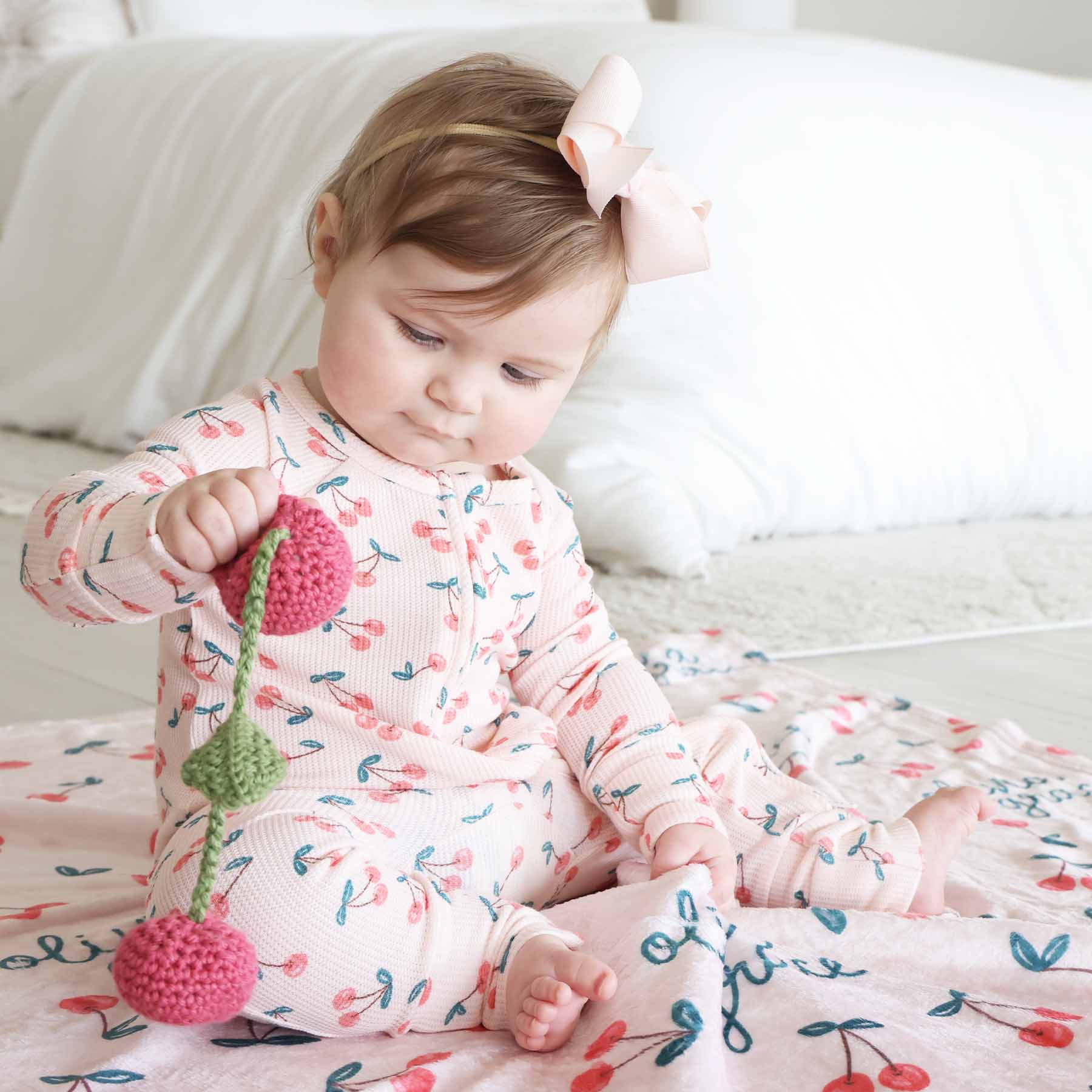  Cherry On Top Bamboo Waffle Convertible Zip Romper、mySite、layawaytickets