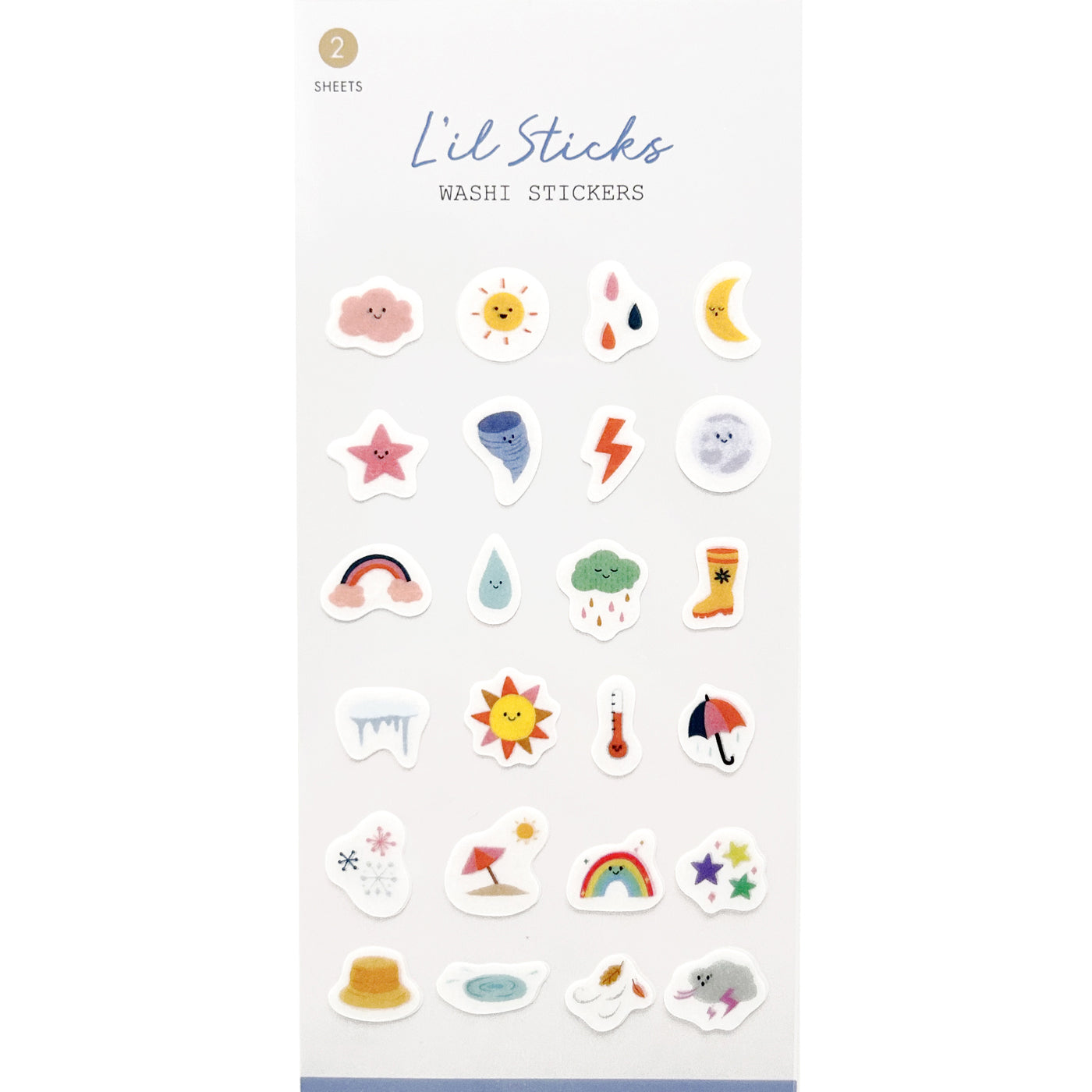  Daily Weather L’il Sticks Washi Stickers、mySite、ghnorth