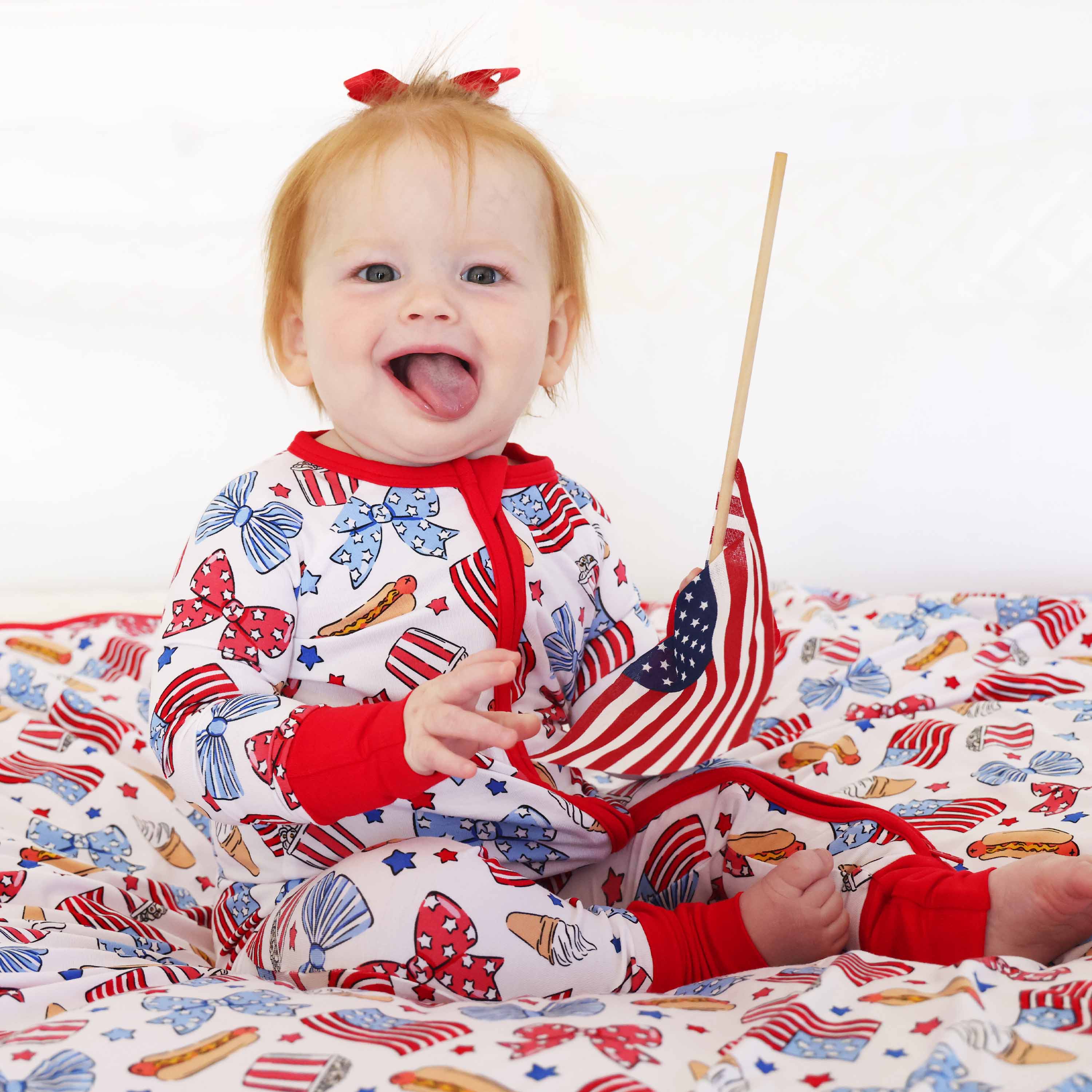  Party in the USA Convertible Zip Romper | Bows、mySite、layawaytickets
